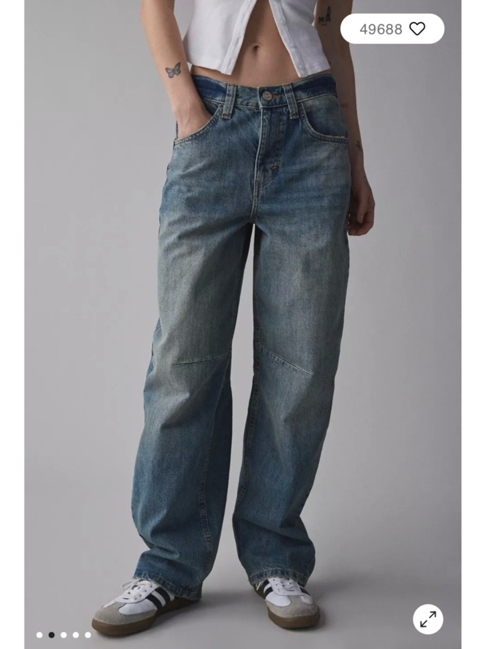 Urban Outfitters Cinch Barrel Jean - Picture 2 of 6